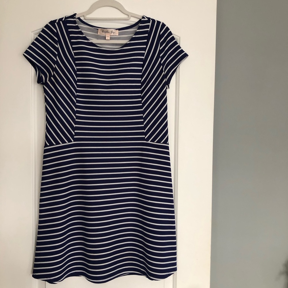 Striped skater dress